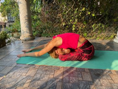 Agnistambhasana — Full Forward Bend